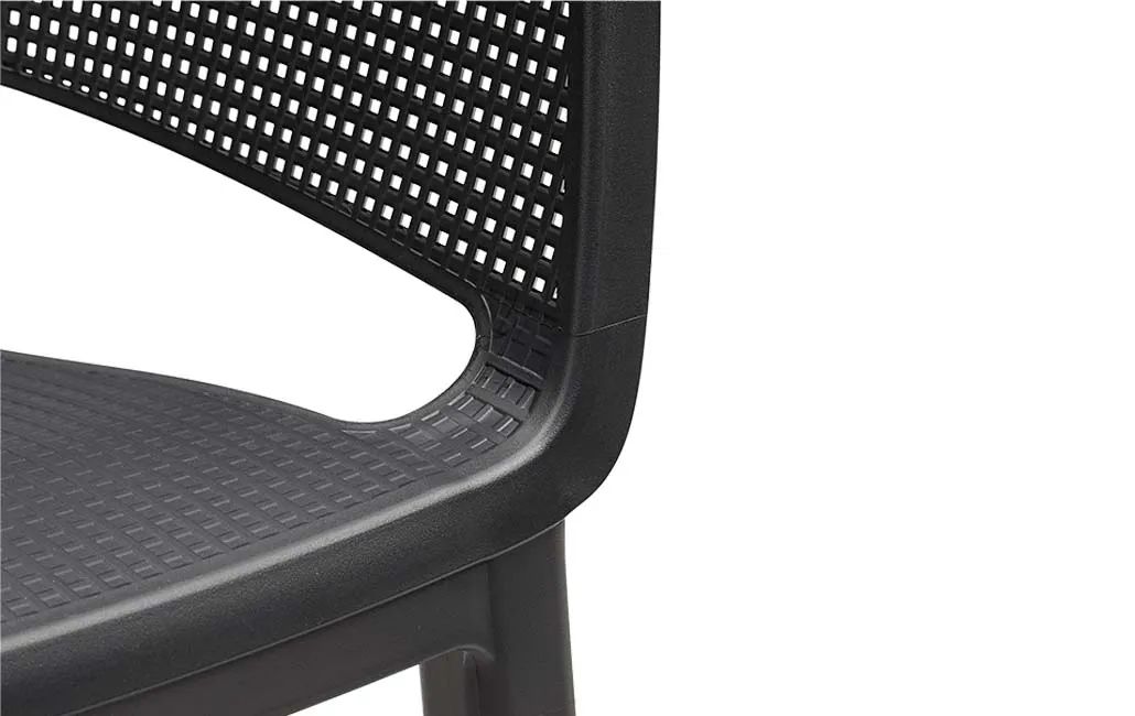 Fauteuil Elisa - Lot de 4 - Graphite