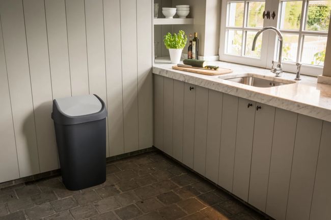 Mistral Swing Afvalbak 50L - Antraciet