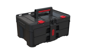 Stack & Roll 2 Drawer Tool Box - Graphite - Garage & Tool Storage