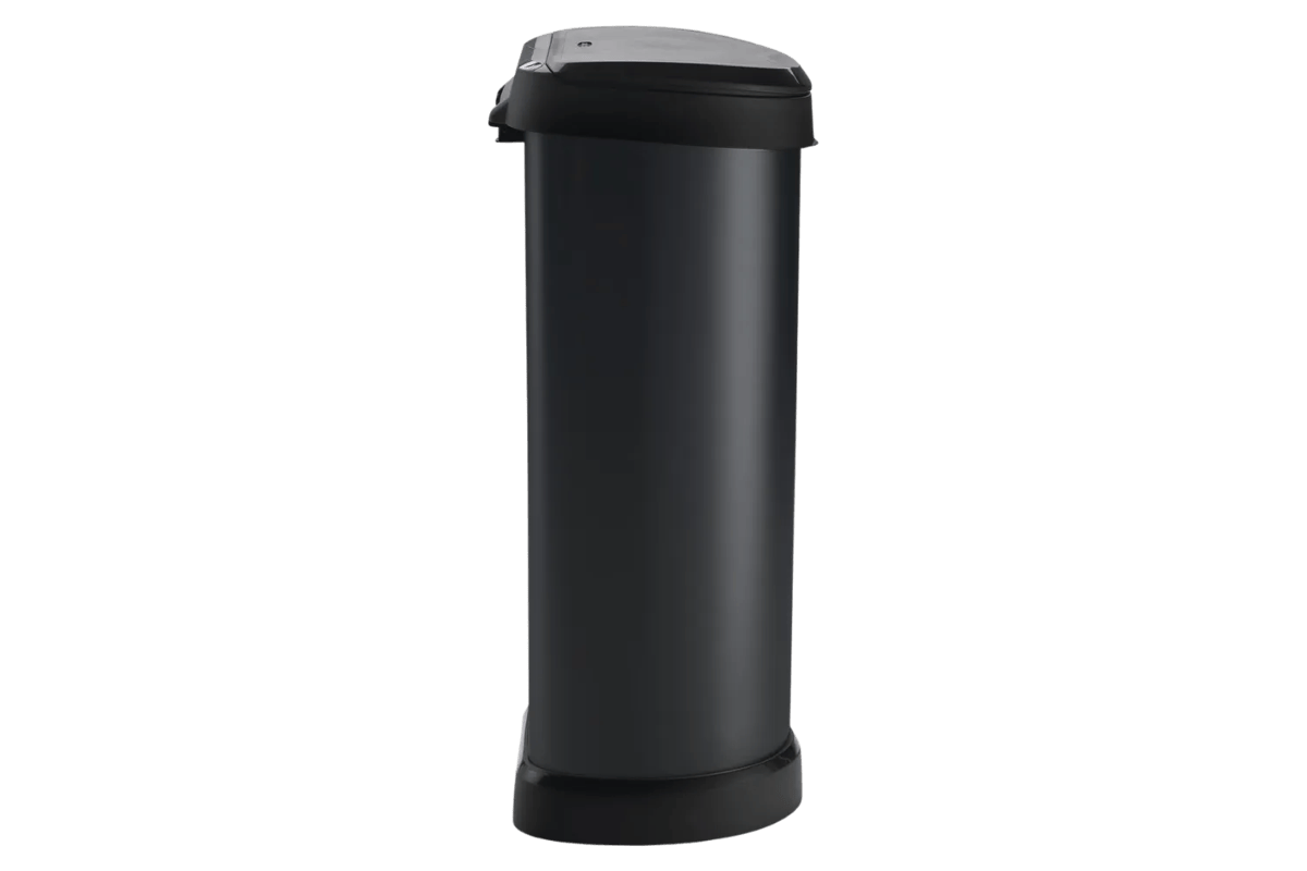 Decobin Push Prullenbak 40L - Zwart