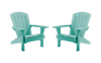 Lot de 2 fauteuils Adirondack Troy - Turquoise