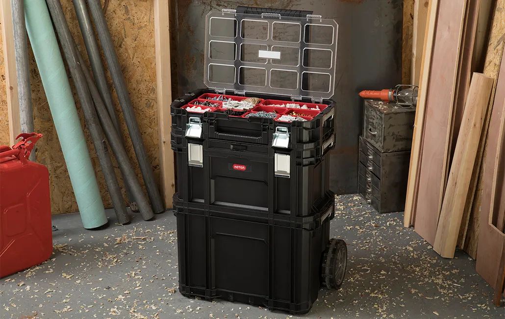 Carro vertical 3 niveles - Connect Rolling System - Negro