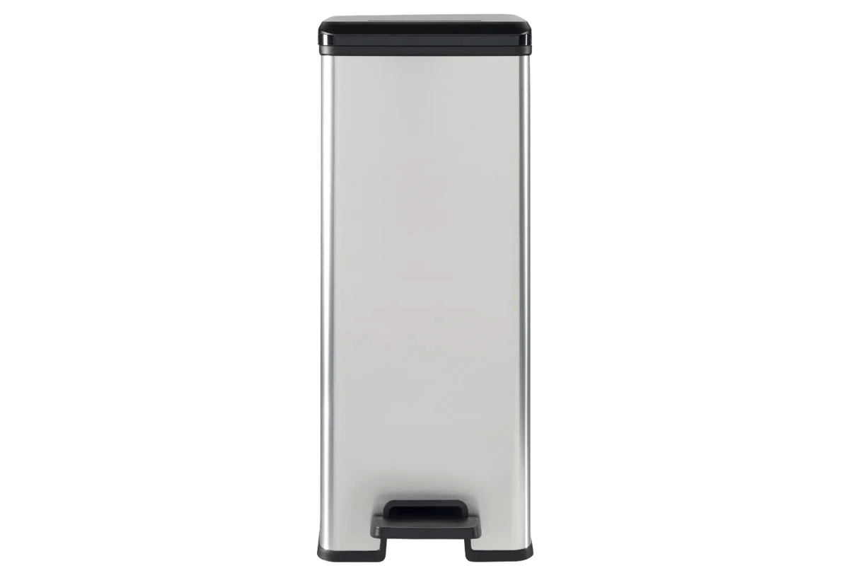 Decobin Slim Prullenbak 40L - Zilver