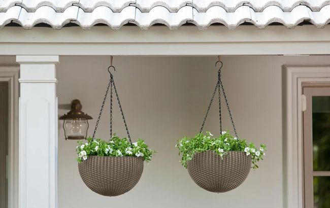 Buy Hanging Planter Set of 2 in Brown - Keter Canada