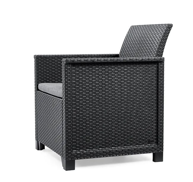 Emma 2 Seater Balcony Set - Grey