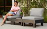 Salon de jardin Elements modulable 2 fauteuils et Table basse - Noir