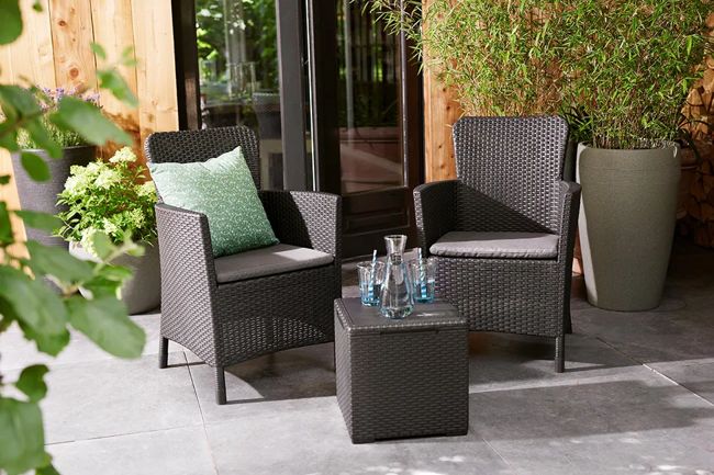 Miami 2 Seater Balcony set - Grey