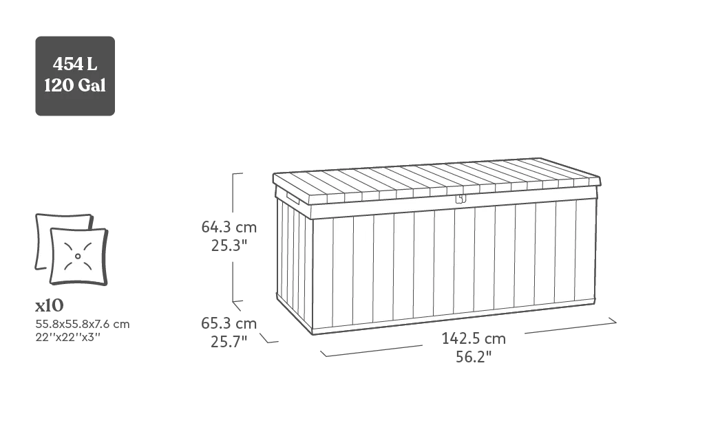 Darwin 454L Storage Box - Green