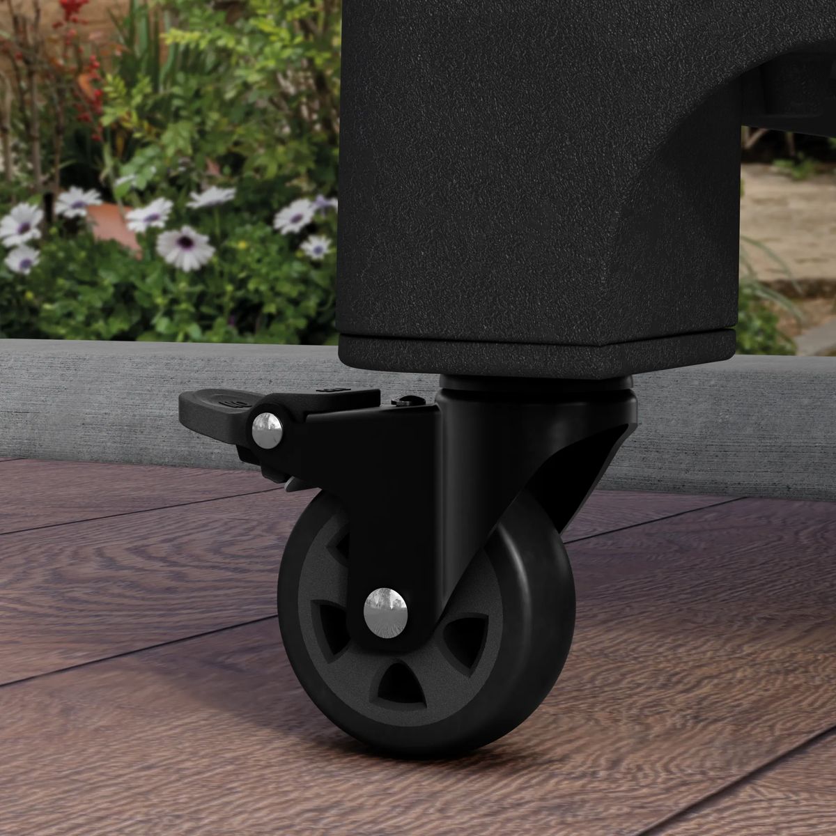 Signature Rolling Planter Mobile Garden Bed - Walnut Brown - Keter US