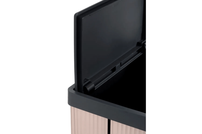 פח ורטו גבוה 54 ליטר - ורוד פנינה