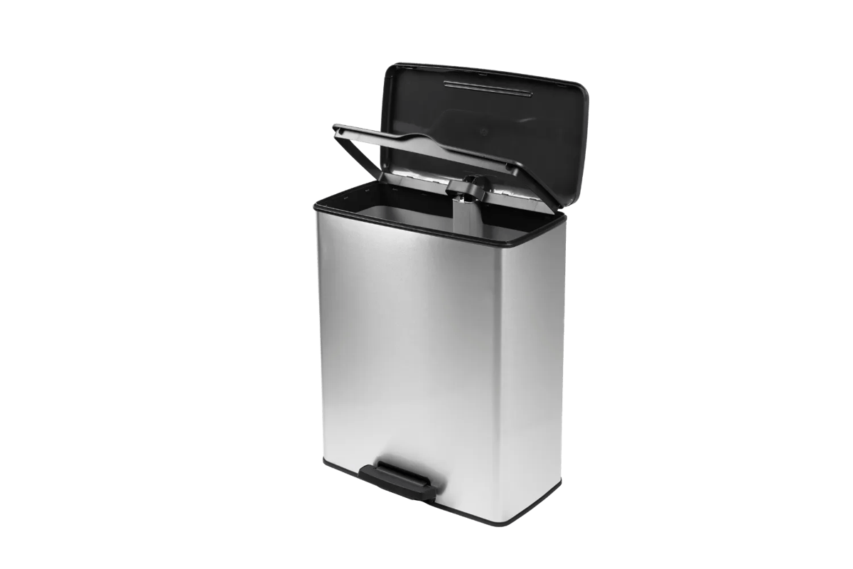 Decobin Prullenbak 65L - Zilver