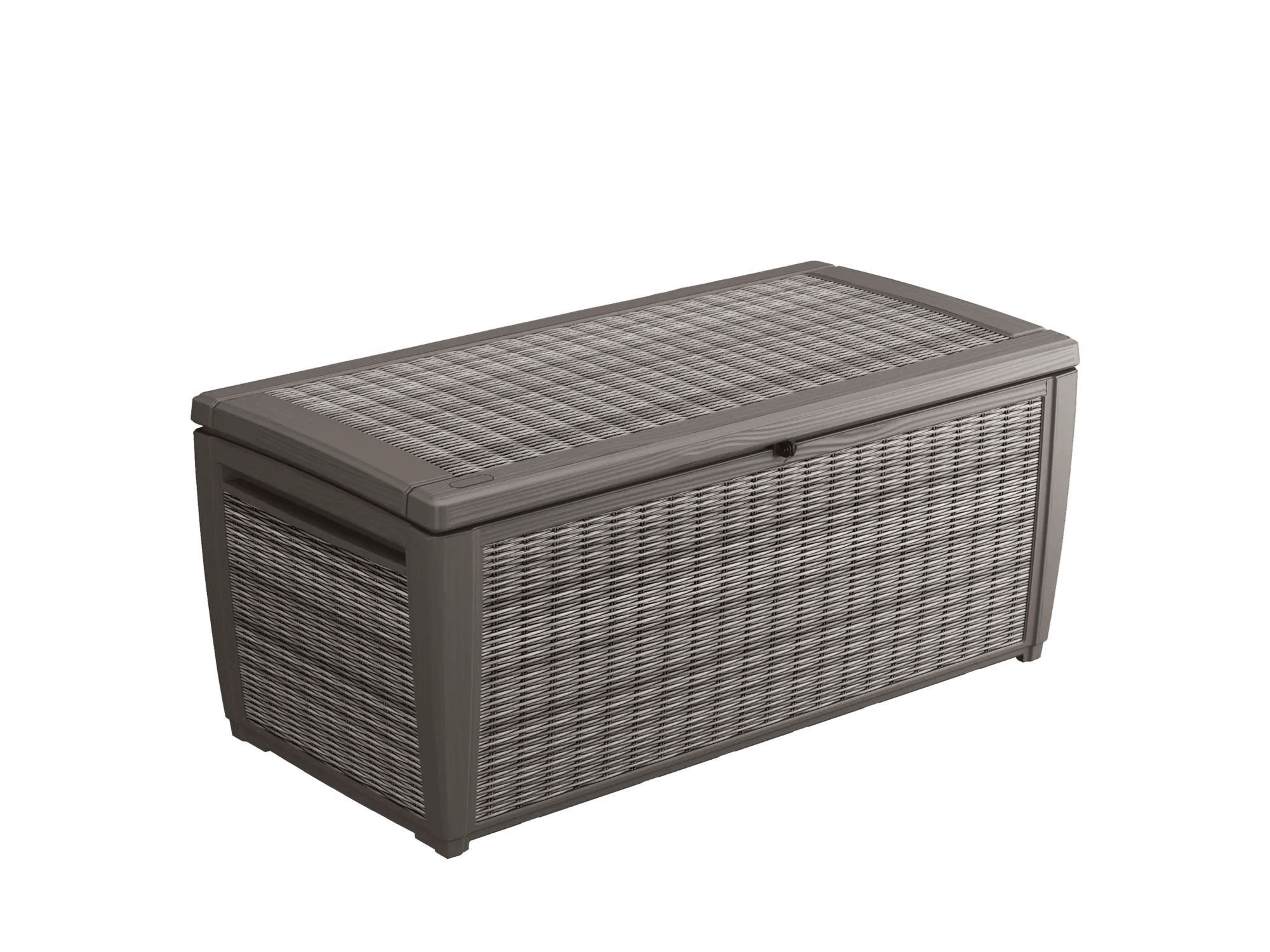 Arcón de exterior de ratán Sumatra 145x73x64 cm y 511L - 