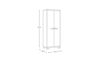 Armoire haute utiliaire Stilo - 68x39xH173 cm - Noir