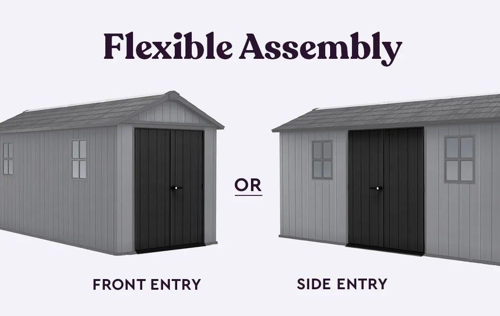 Buy Newton Plus 7.5x15 Storage Shed in Graphite - Keter Canada