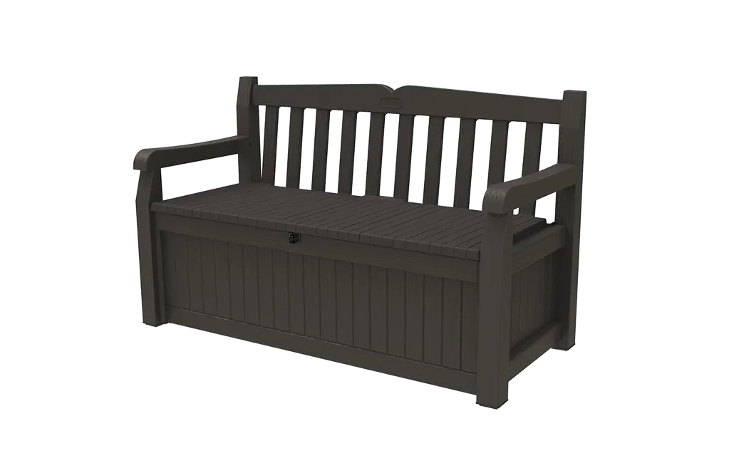 Banc de rangement extérieur Solana 70 gallons - Brun