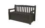 Solana Brown 70 Gallon Outdoor Storage Bench - Keter US