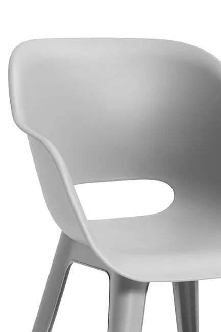 Akola Kuipstoel - set van 2 - 55x56x80cm - Grijs