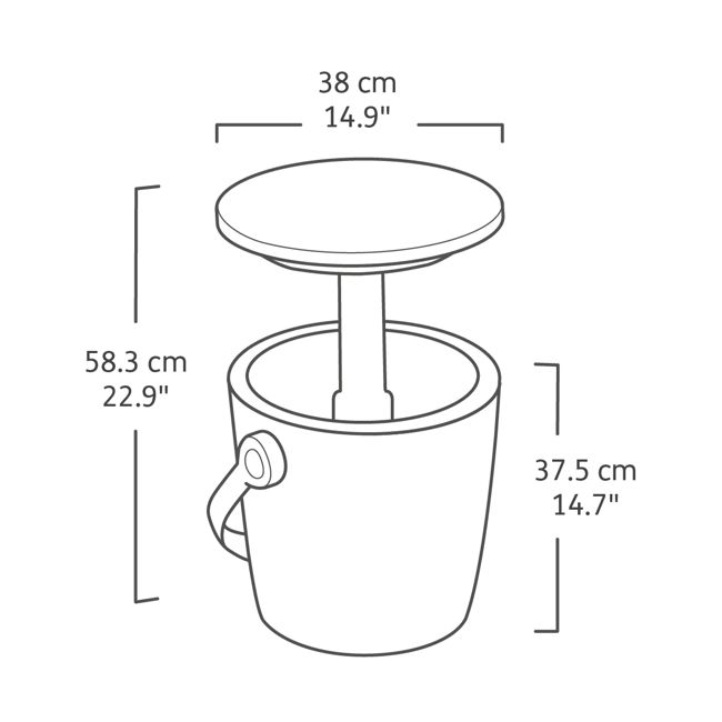 Green Portable Cooler Table - Keter US