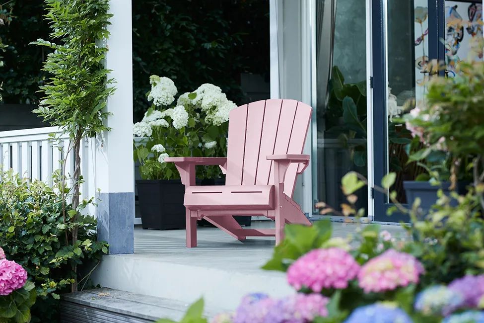 Fauteuil de jardin Adirondack Troy - Rose