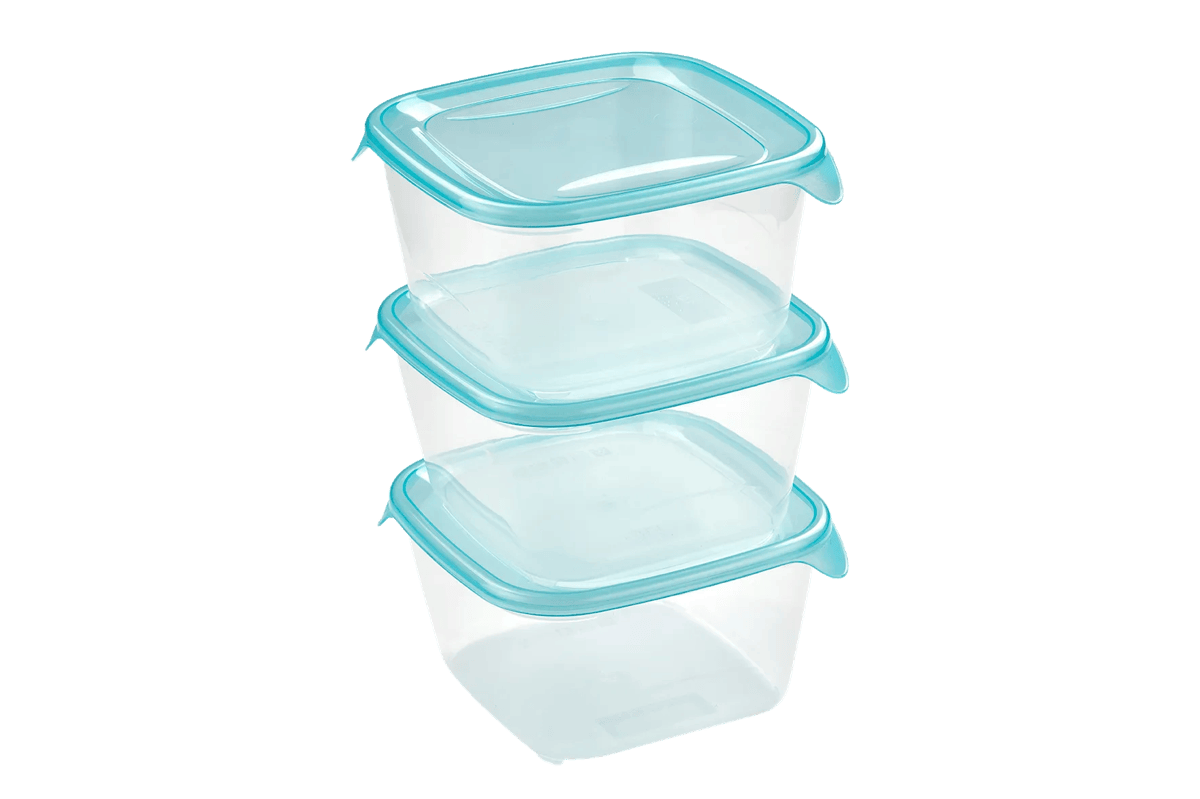 Fresh & Go Vershoudbakjes set 3x1,2L - Transparant