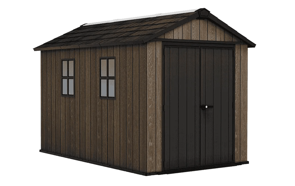 Apex 7.5x11 Storage Shed - חום אגוז