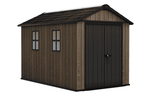 Apex 7.5x11 Storage Shed - חום אגוז