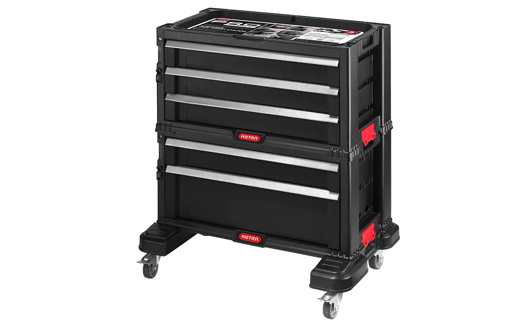 Servante d'atelier 5 tiroirs - Noir