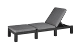 Daytona Deluxe Ligbed - 195x65x25cm - Antraciet