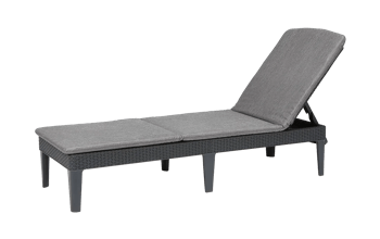Chaise longue de jardin Jaipur - Anthracite - Mobilier de jardin
