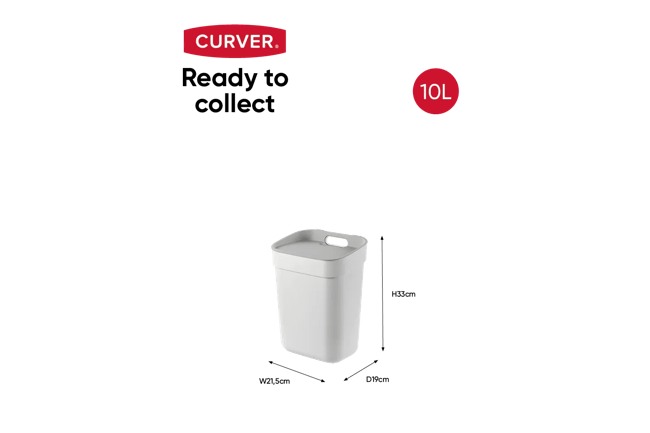 READY to Collect 10L פח מחזור - לבן