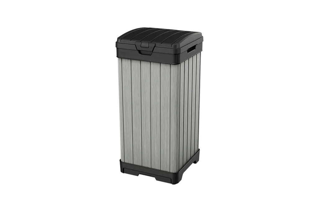 Rockford Grey Outdoor Trash Can - Keter US