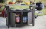 Unity XL Brown Outdoor Kitchen Cart with Storage - Keter US