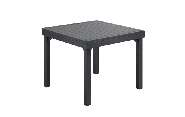 שולחן פלמה אלומיניום נפתח 90/180 - אפור גרפיט