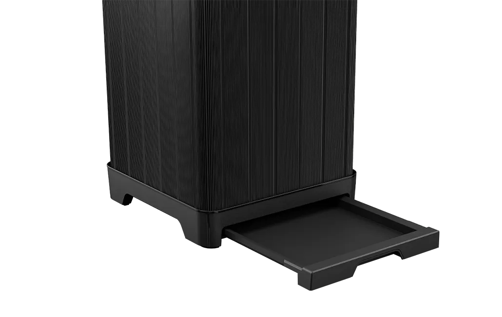 Baltimore Black Outdoor Trash Can - Keter US