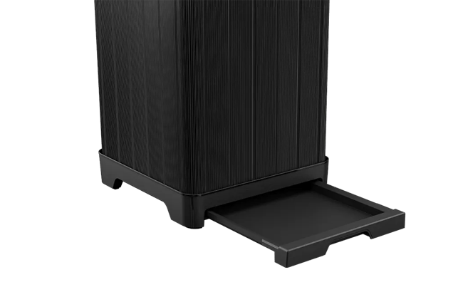 Baltimore Black Outdoor Trash Can - Keter US