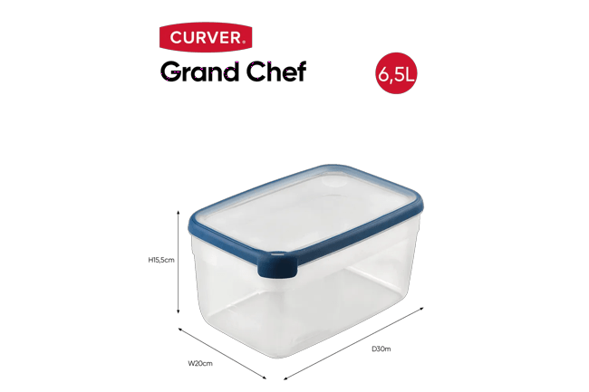Grand Chef Vershoudbakje 6,5L - Transparant