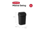 Mistral Swing Afvalbak 25L - Zwart
