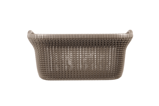 סל כביסה KNIT סרוג 40 ליטר - חום