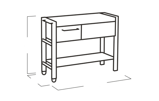 Extendable Party Table - Rosewood