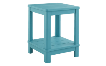 Deluxe Adirondack Side Table - Teal - Outdoor Side Tables