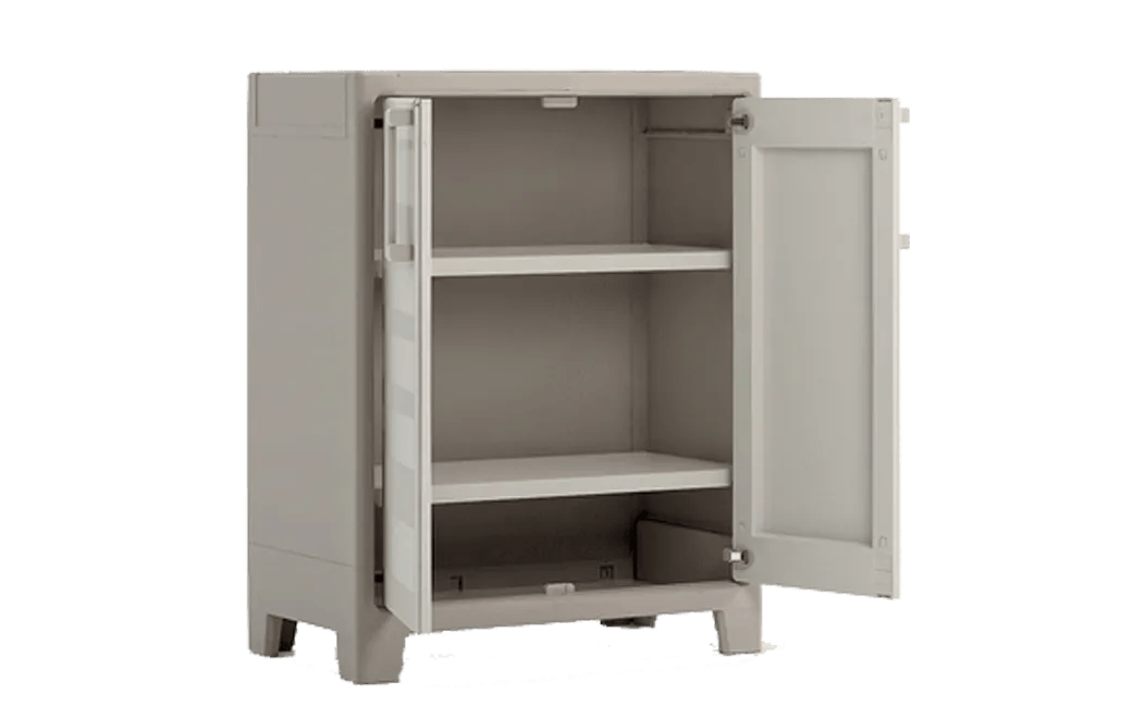 Armoire de rangement basse Gulliver - 100x44xH80 cm - Beige