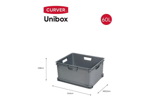 Unibox Classic 60L - Grijs