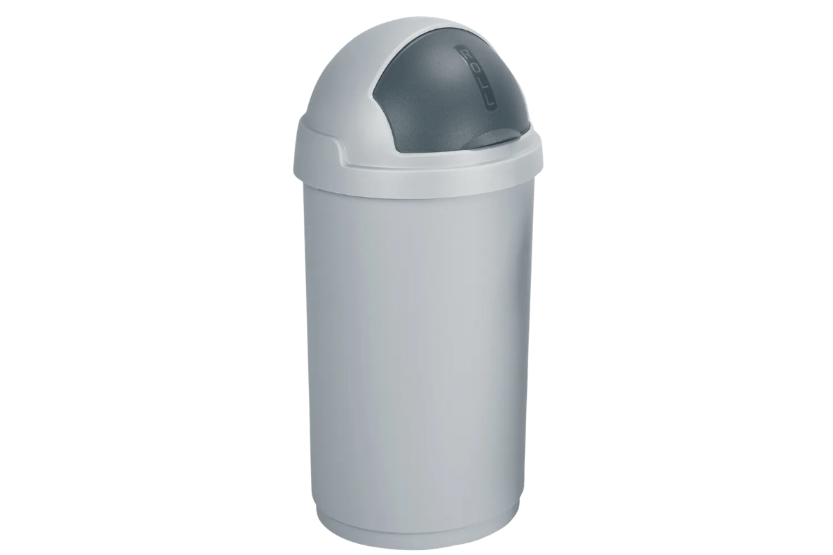 Roll Bullet Prullenbak 50L - Grijs