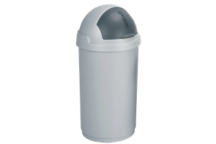 Roll Bullet Prullenbak 50L - Grijs - Afvalemmers