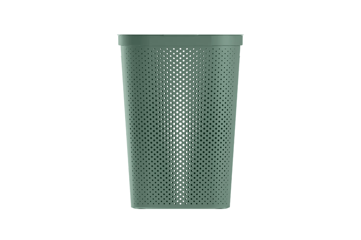 Infinity Dots Wasmand 60L - Groen