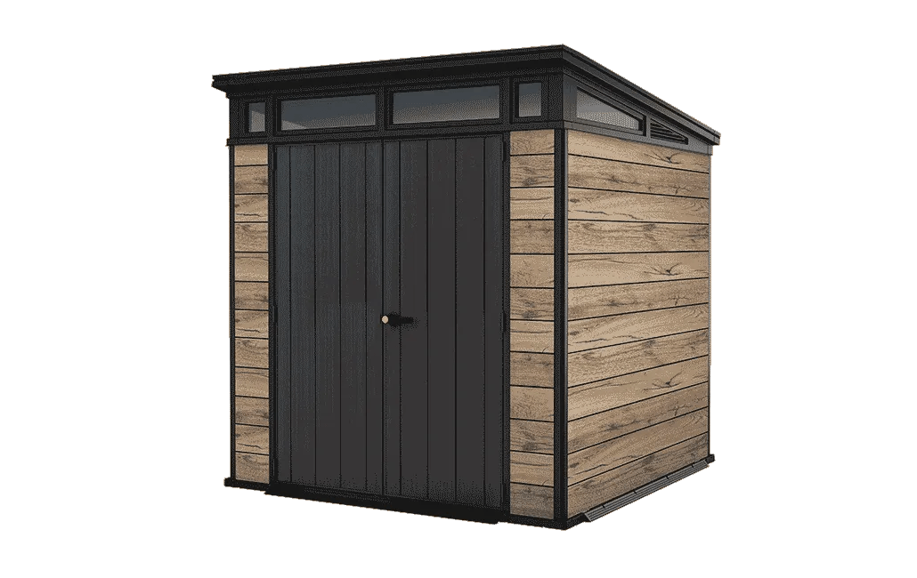 Abri de jardin Signature 77 - 4,5m2 - Marron aspect Douglas