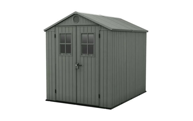 Caseta de exterior Darwin 6x8. 190x244x221 cm y 4,5m2 - Verde
