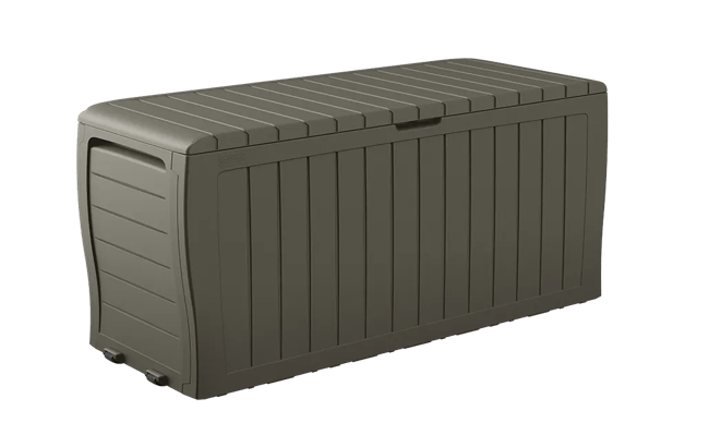 71 Gallon Storage Marvel Deck Box Taupe - Keter US
