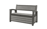 Hudson 227L Storage Bench - Grey