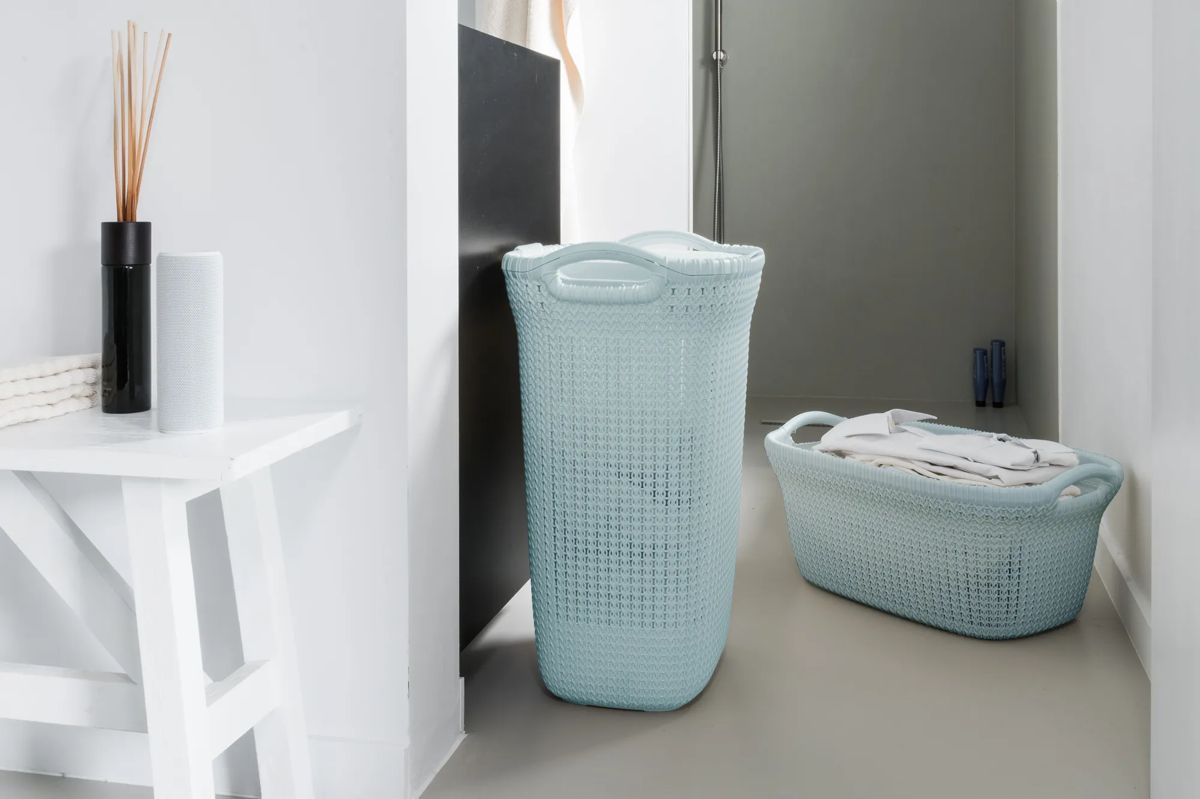 Knit Wasmand 40L - Blauw